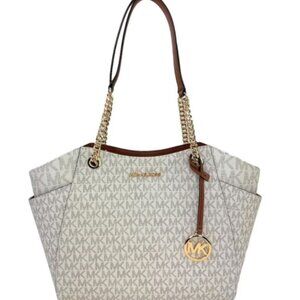 Michael Kors Jet Set Travel Large Tote, Vanilla